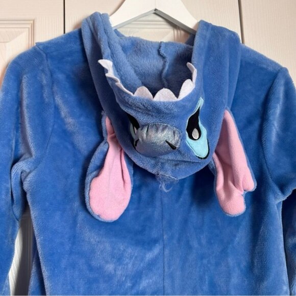 Stitch From Lilo & Stitch Zip Up Footless Pajamas PJs Disney Halloween Sz Small - Picture 6 of 10